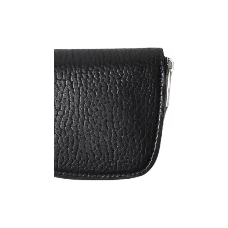 Burberry Leather Wallet Trumpets Men's Black-2