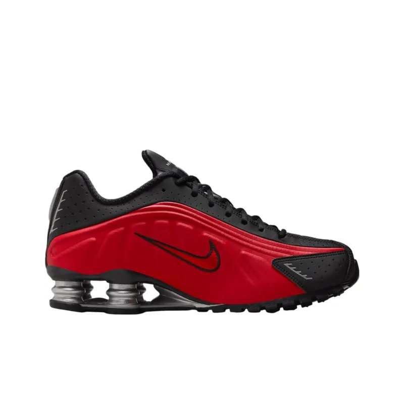 Nike Shox R4 University Red Black Metallic Silver-1