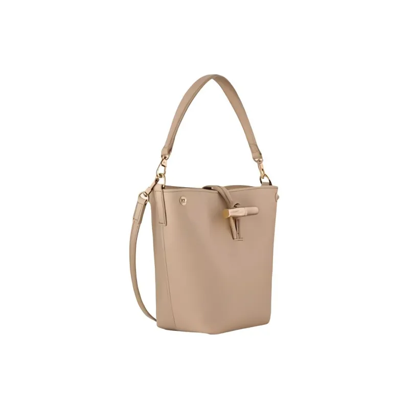 LONGCHAMP Cow Leather Handbag Mini Women's Dark Brown-1