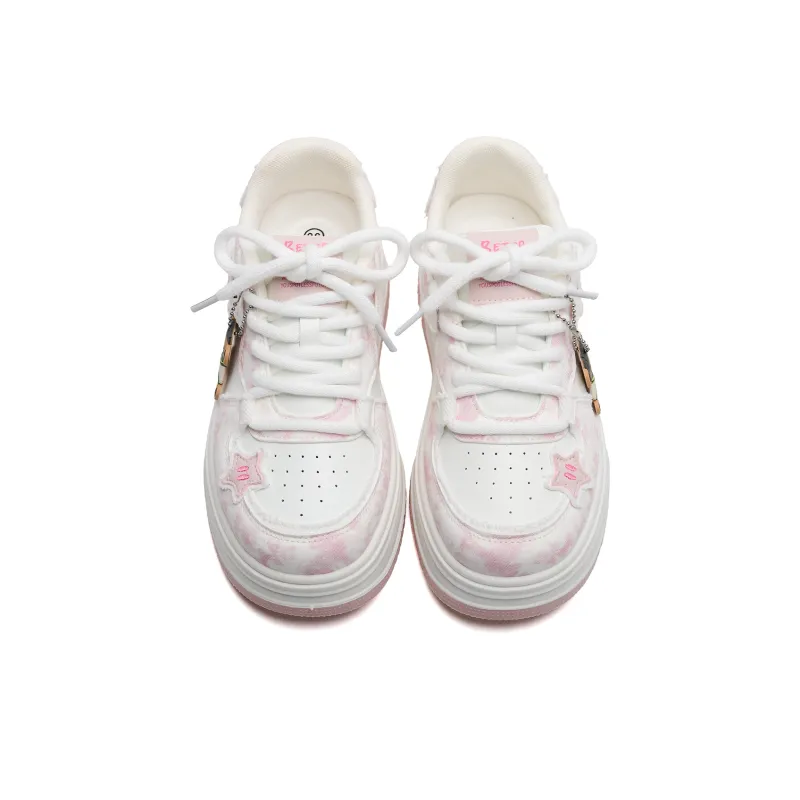 Teddy Bear Collection Slip Resistant Height Increasing Low Top Skateboard Shoes Women's-9