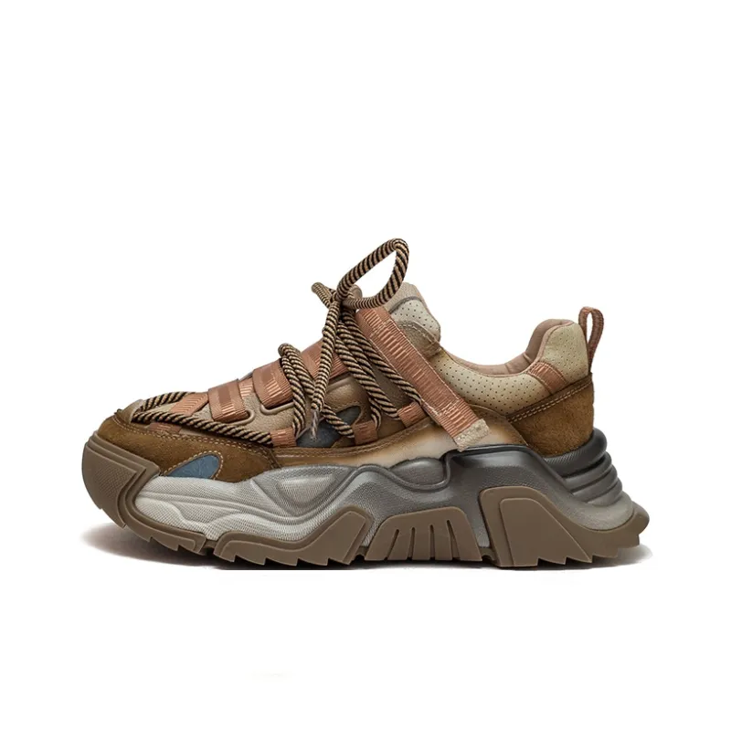 Chibang Height Increasing Low-Top Chunky Sneakers Women's-7