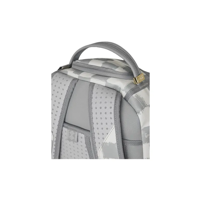 SPRAYGROUND Artificial Leather Backpack Unisex Gray White-6
