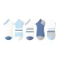 Blue White Stripes-5 Pack[10A Antibacterial, Breathable Odor-Resistant]