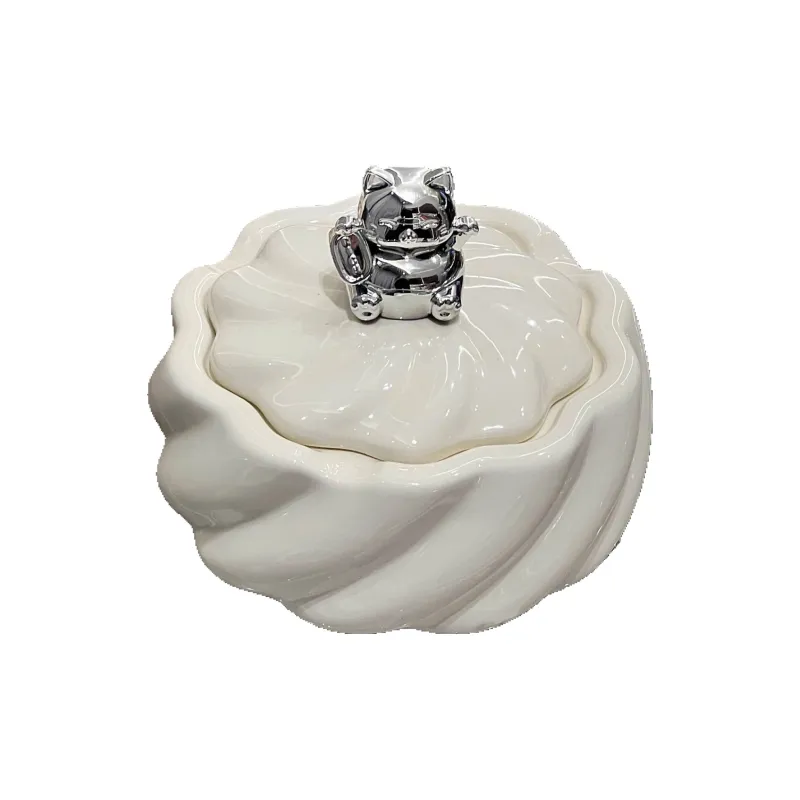 Meter Cute Creative Advanced Personalized Style Living Room Advanced Feel Ashtray Cream Style-7