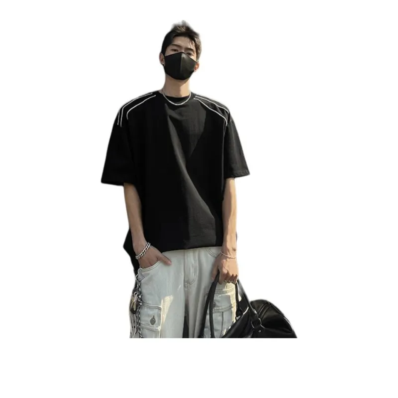 WELTER EXPERIMENT Minimalist Style Basic T Shirt Unisex-12