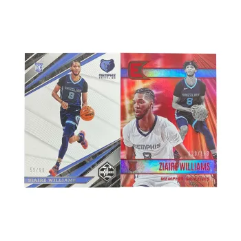 PANINI 2021 22 Grizzlies Zia Williams 99 Jersey 149 Jersey Sports Cards 2 Pcs
