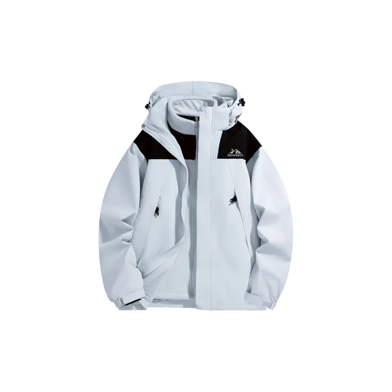 Feiyue Water-Resistant Windproof Warm Water-Repellent Windbreaker Jacket Unisex-18