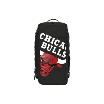 NBA Bulls Polyester Backpacks Travel Bags 36L Men's ÍTica: Black & Red