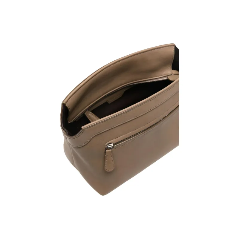 THE ROW Calfskin Clutch Women's Brown-2