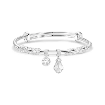 Children's Drawings 999 Fine Silver Sterling Silver Bracelets Women's