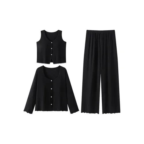Lan Miao Pajama Set Women's Black