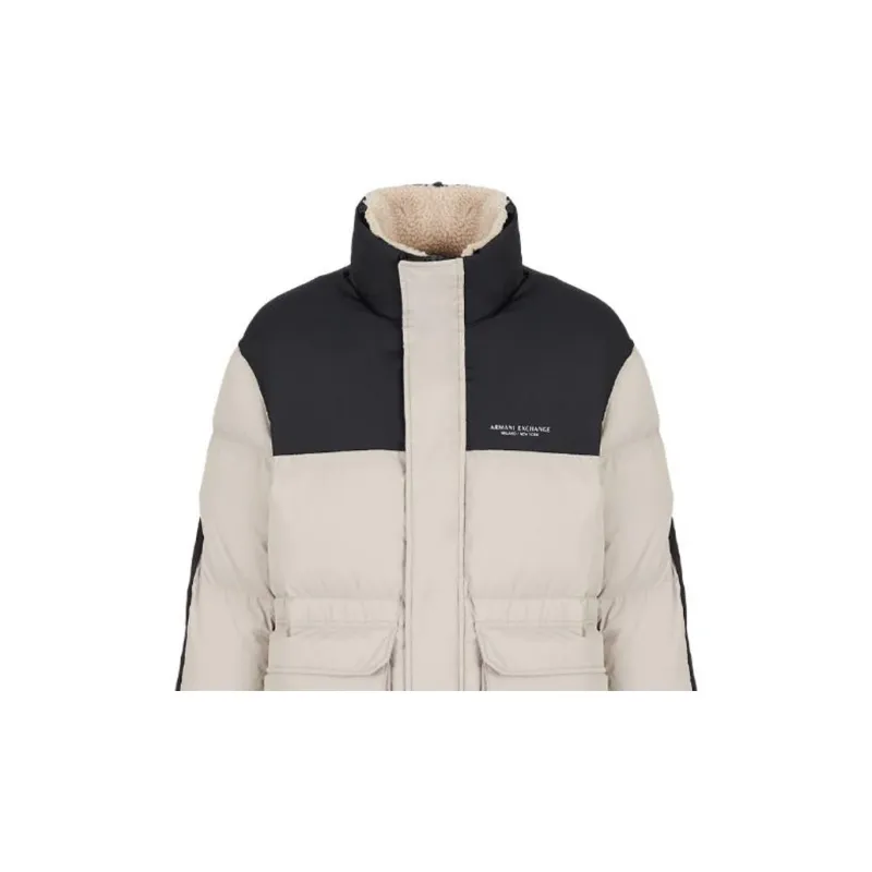 ARMANI EXCHANGEAE FW22 Jackets & Coats Men's Light Coffee Navy Blue-4