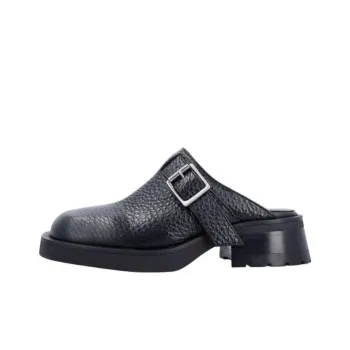 MIISTA Rubber Sole Closed Toe Slippers Women's Black