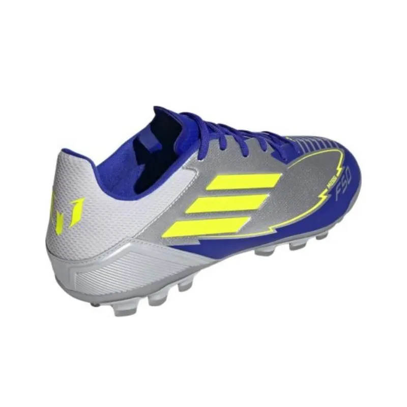 Adidas F50 ELITE AG Rubber Short Studs Anti-Slip Wear-Resistant Soccer Shoes Men's Silver Yellow-3