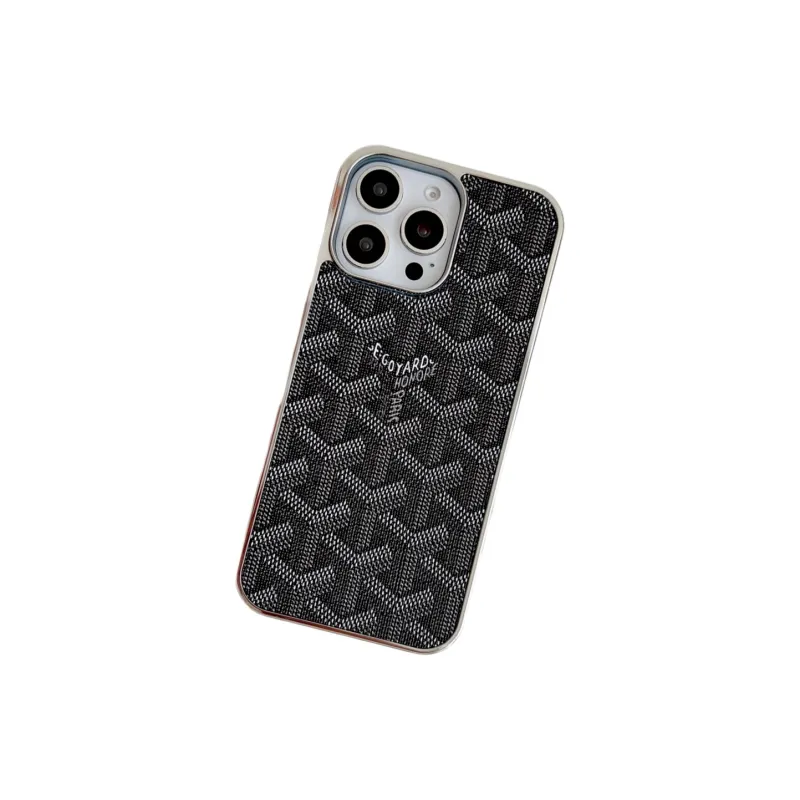 Koman TPU Material Electroplated Frame Dog's Teeth Goya Phone Cases Compatible With Apple IPhone 12/13/14/15/16/Pro/Mac-8