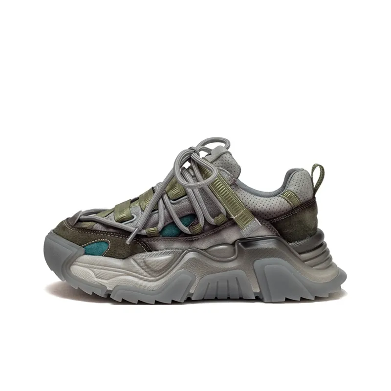 Chibang Height Increasing Low-Top Chunky Sneakers Women's-0