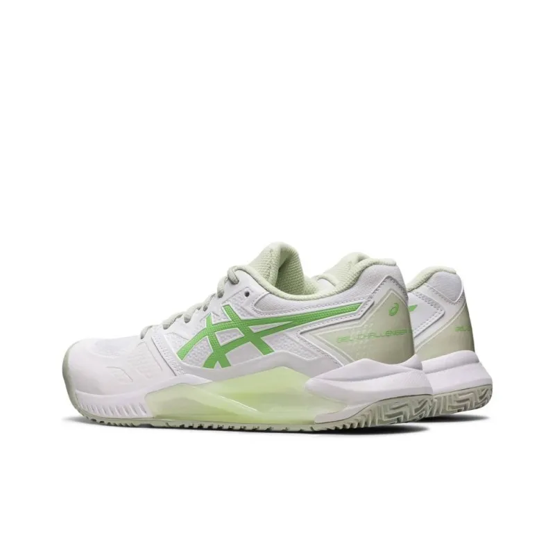 Asics Gel Challenger 13 Anti Slip Wear Resistant Low Top Training Shoes Unisex White Green-1