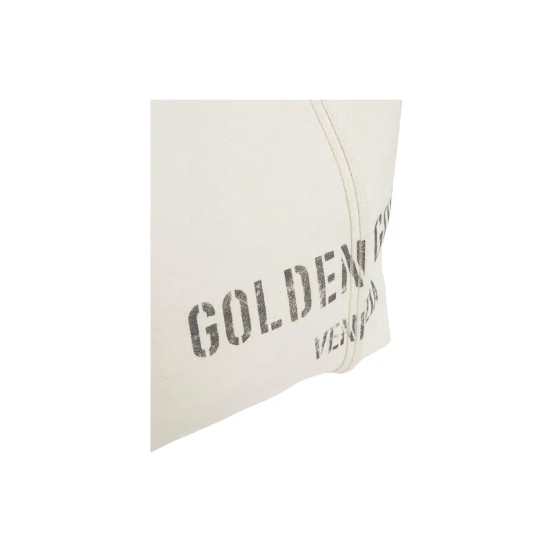 Golden Goose Canvas Bag, Tote Bag, Shopping Bag, Portable Crossbody Bag, Shoulder Bag Women's White-3