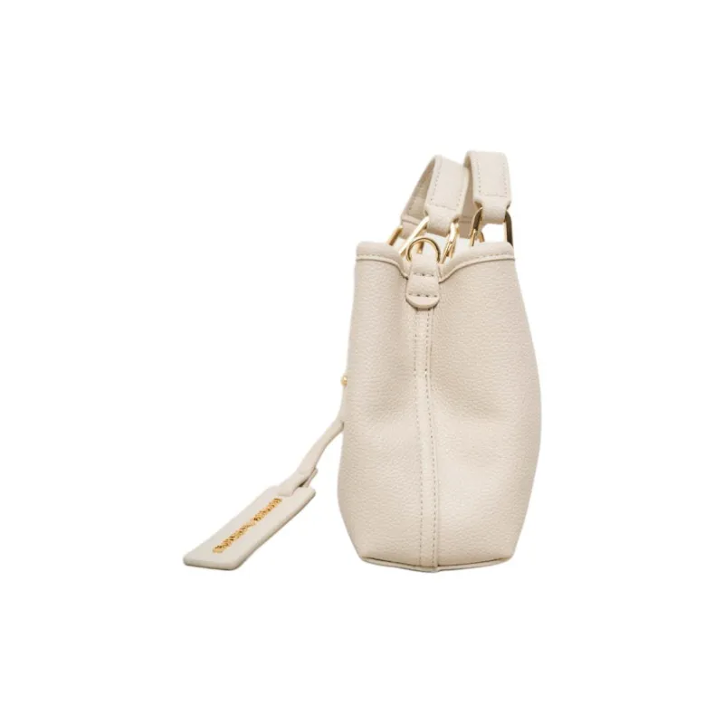 EMPORIO ARMANI Polyurethane Tote Bag, Shopping Bag, Shoulder Bag, Handbag Trumpets Women's Milk White-2