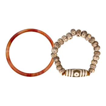 D.K.X Star Moon Bodhi Seeds Bracelets Women's