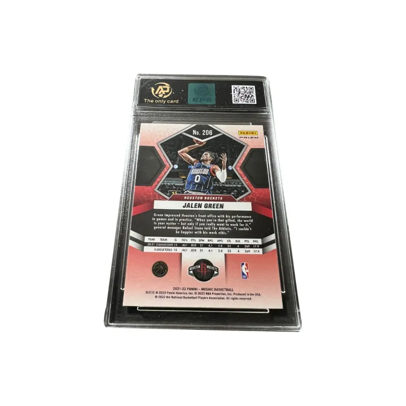 PANINI Rockets Jalen Green Red Ripple Fold Holographic Card RPA High Score Player Card Rare Card Graded Cards 1 Pc-1