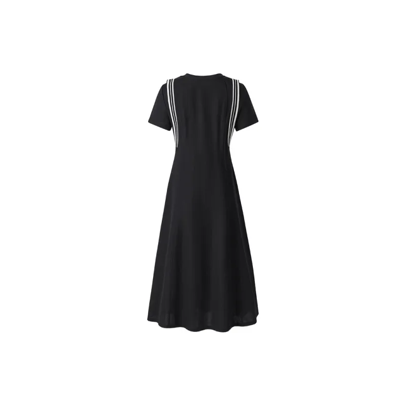 NAVIGARE Short-Sleeved Dresses Women's Night Black-1