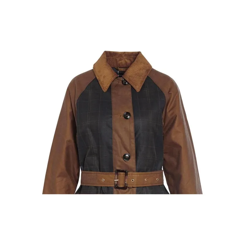 BARBOUR Everly Wax Trench Coat Coats Women's Sand-4