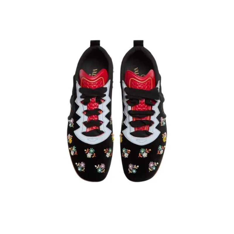 Valentino Chromathon Low Top Casual Shoes Women's Black-3