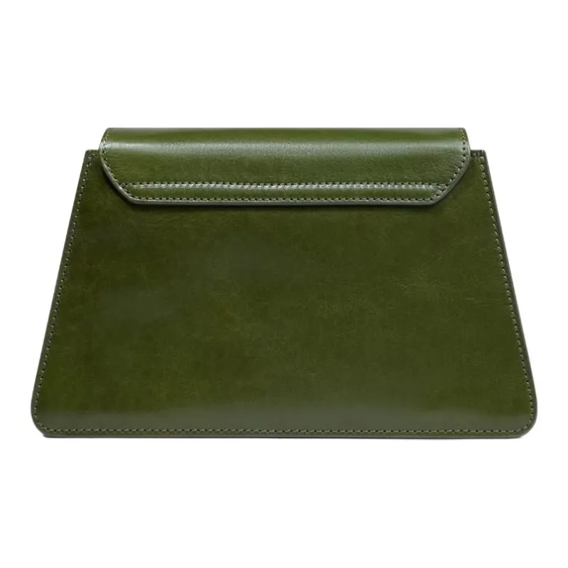 THE BRIDGE Cow Leather Shoulder Bag Women's Green-2