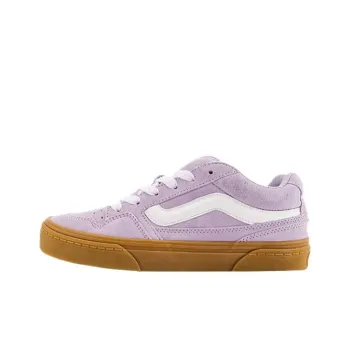 Vans Caldrone Cushioning Low Top Skateboard Shoes Women's Gray Purple