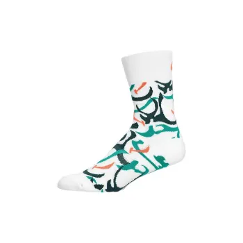 Asics Mid Calf Socks Unisex 1 Pack Bright White Rainy Lake