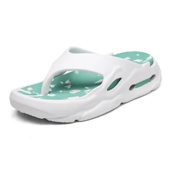 Le Drag Flip Flops White/Black/Khaki