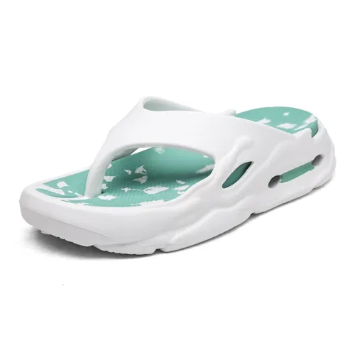 Le Drag Flip Flops White/Black/Khaki