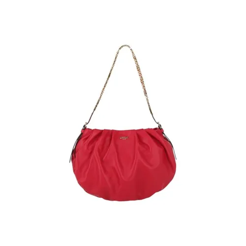 MOSCHINO Sheepskin Crossbody Bag Shoulder Bag Mini Women's Red