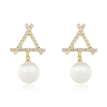 WAW Gold Plated Copper Earrings Women's