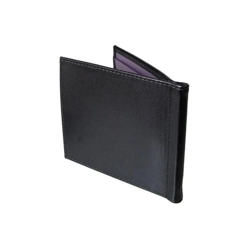 ETTINGER Leather Handbag Wallet Men's Black & Purple-2