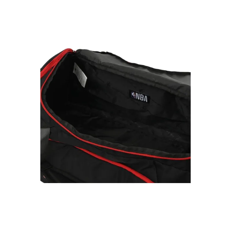 NBA Bulls Polyester Backpacks Travel Bags 36L Men's ÍTica: Black & Red-3