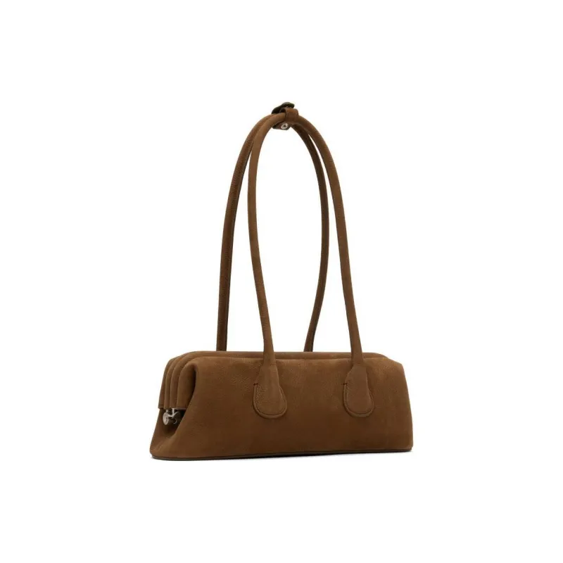 OSOI Cow Leather Shoulder Bag Mini Women's Brown-2