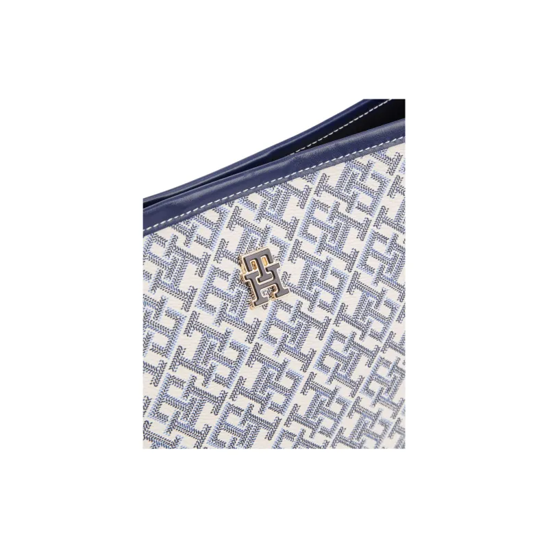 Tommy Hilfiger Polyurethane Tote Bag, Shopping Bag, Shoulder Bag Women's Blue-2