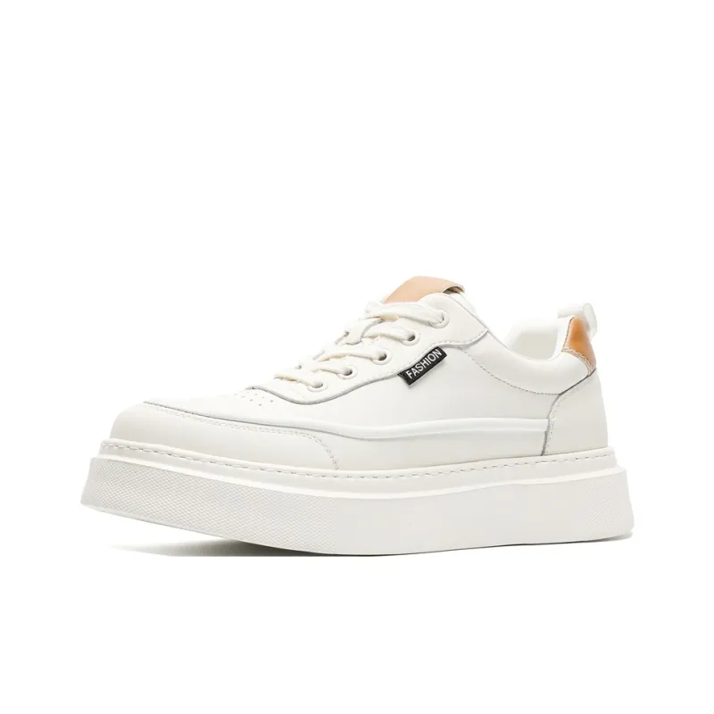 Journey Of Inspiration Breathable Low-Top Skateboard Shoes Men's White-0
