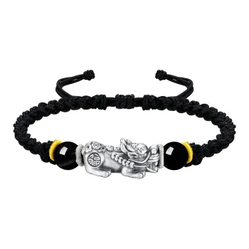 Inker Good Stone 999 Fine Silver Bracelets Unisex