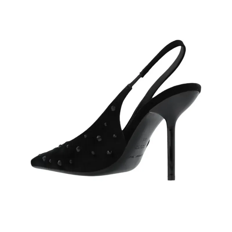 EMPORIO ARMANI Slim Heel High Heels Women's Black-2