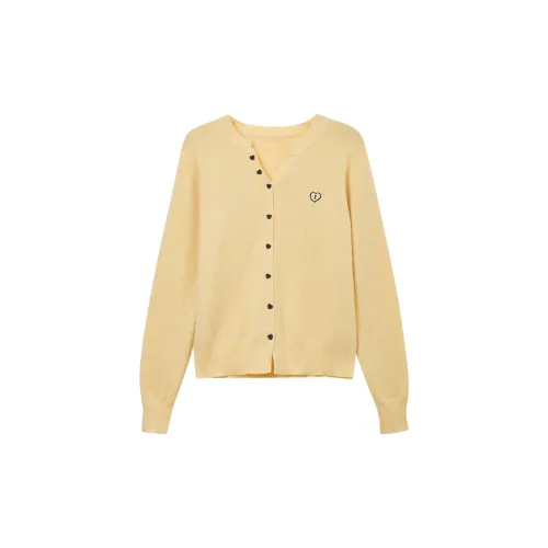 SUSANSAN Spring Loose Fit Versatile Women's Yellow