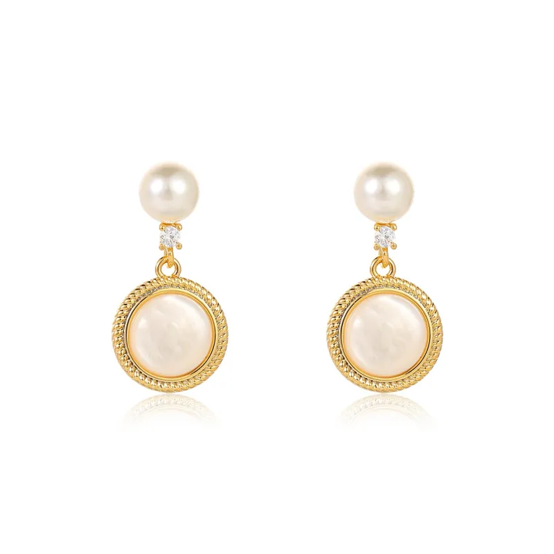 WAW Gold Plated Copper Earrings Women's-0