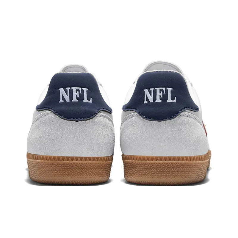 NFL Training Classic New Orleans Saints Low Top Skateboard Shoes Unisex White Blue-3