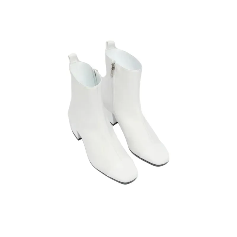 Carel Ankle Boots 4cm Women's White-2