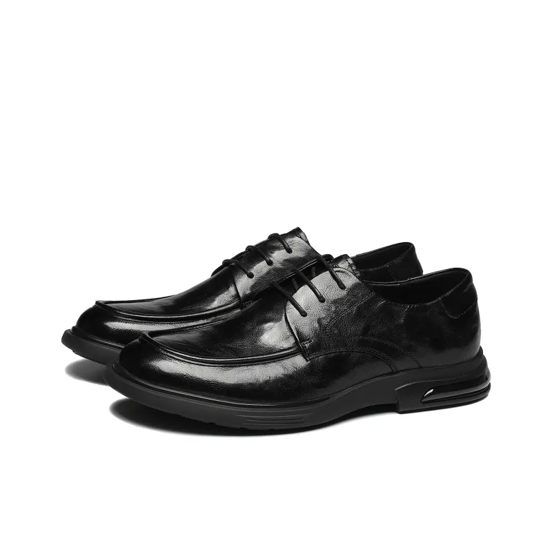 ST&SAT Dress Shoes Men Low Top Black/Brown-1