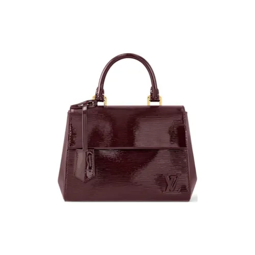 LOUIS VUITTON Cluny Cow Leather One Shoulder Handbags Mini Women's Bordeaux Red