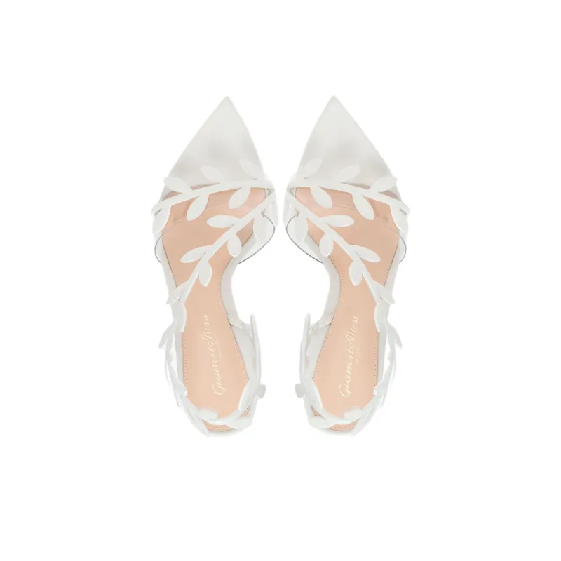 GIANVITO ROSSI Flavia Strap Sandals 10.5cm Women's White-2
