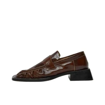 MIISTA Airi Bark Loafers 3cm Women's Brown